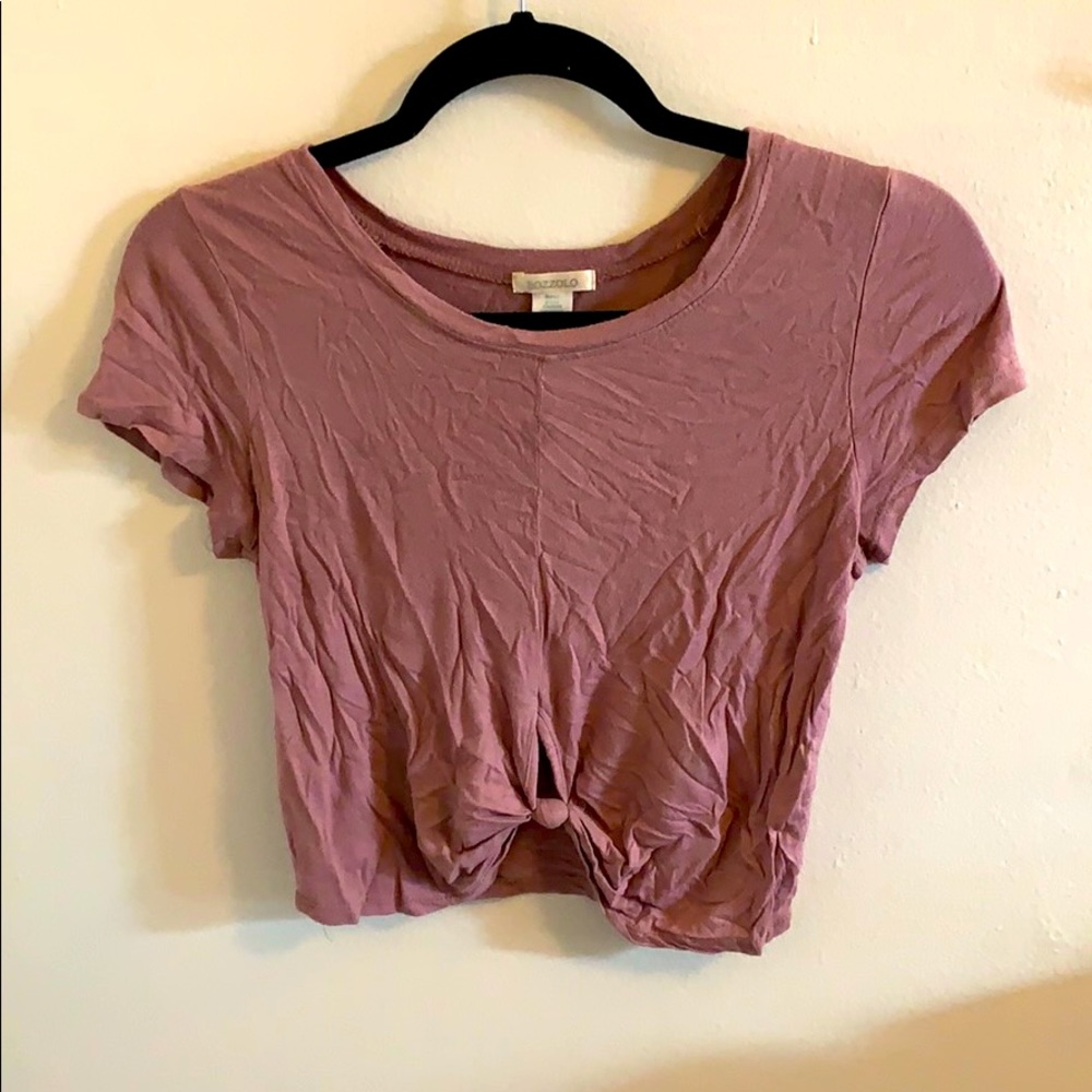 Blush toned crop top